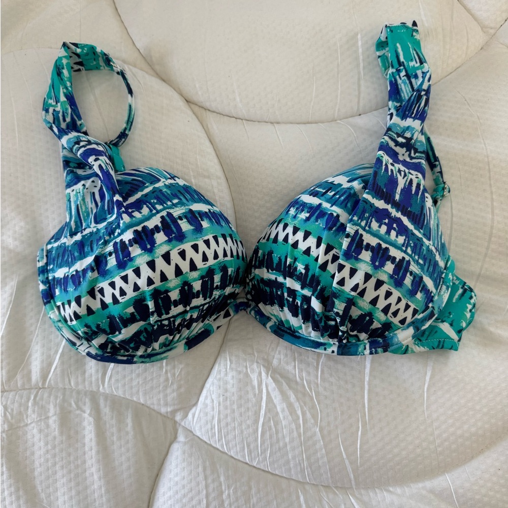 Venus Blue and Green Bikini Top